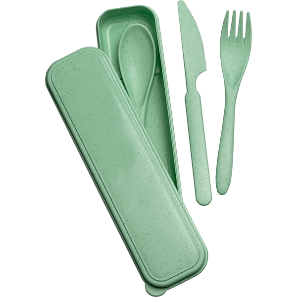 Wheat Straw Cutlery Set BPA Free... from ASI 61966 HPG / Mixie