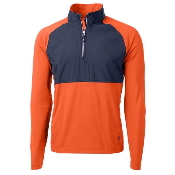 Men's jacket with a quarter-zip, wind resistance, moisture-wicking performance, and UPF... from ASI 47965 Cutter & Buck