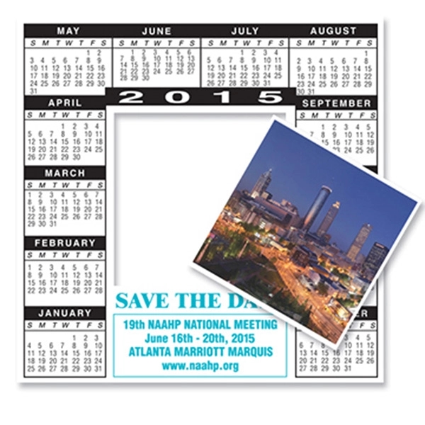 Magnet - 6 x 6" Save the Date Square Picture Frame... from ASI 80210 Quikey Mfg Co Inc / Quikey Line