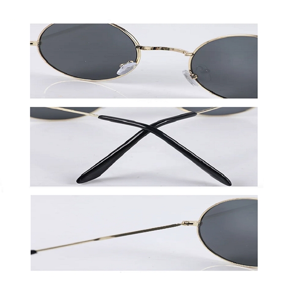 Round frame metal sunglasses with colored lenses plus free 1 color... from ASI 37218 Athena Promo (tm)