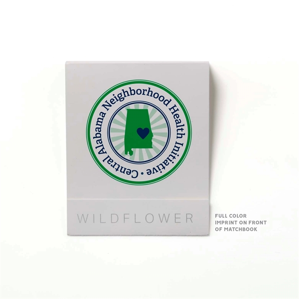 2.8" x 3.25" Blue Garden of Hope matchbook shaped holder with... from ASI 63549 Jornik Manufacturing Corp