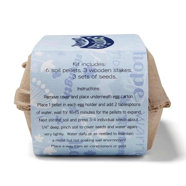 Blue Grow Your Own Garden of Hope Seed Kit with planter,... from ASI 63549 Jornik Manufacturing Corp