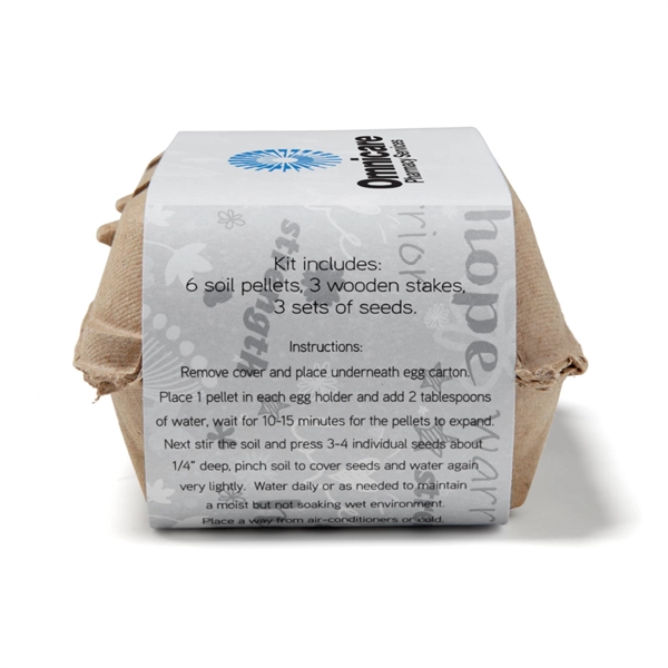 Gray Grow Your Own Garden of Hope Seed Kit with planter,... from ASI 63549 Jornik Manufacturing Corp