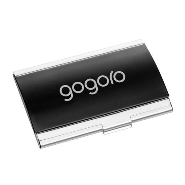 Dawlings Business Card Holder - Curved Silver... from ASI 84592 St Regis Group