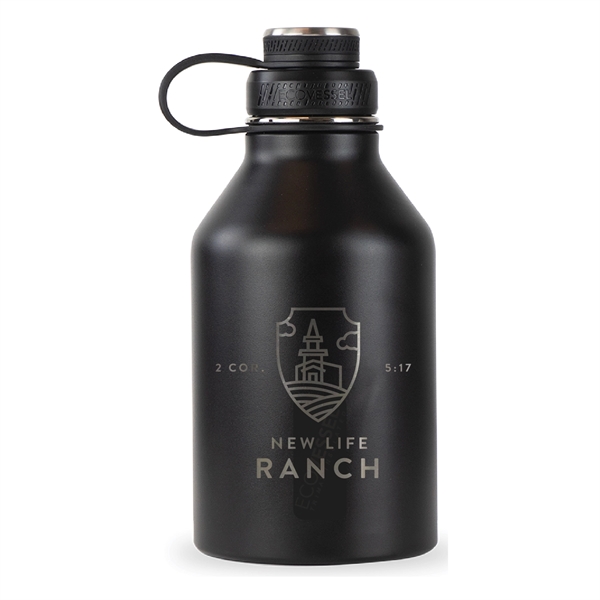 64 Oz. recycled BPA free stainless steel made Boss Growler Bottle.... from ASI 74245 Nordic Co Inc / Nordic Promos