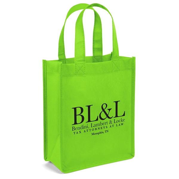 Non-Woven Polypropylene Tote with strong stitched seams and side/bottom gussets.... from ASI 37940 Bag Makers Inc