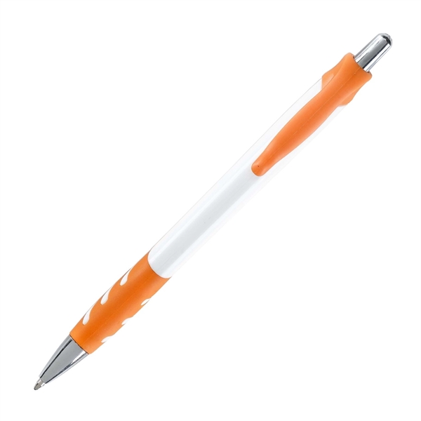 Plastic retractable medium ball point pen with black ink.... from ASI 44368 ZZ DROPPED -Cedar Crest Manufacturing / Cedar Crest