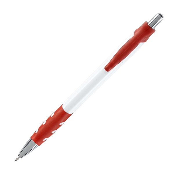 Plastic retractable medium ball point pen with black ink.... from ASI 44368 ZZ DROPPED -Cedar Crest Manufacturing / Cedar Crest