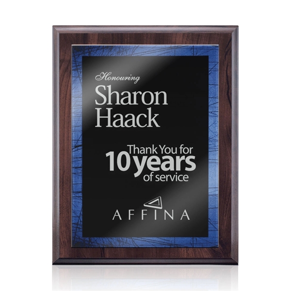 Farnsworth/Caprice Plaque - Cherry/Blue 8"x10"... from ASI 84592 St Regis Group / St Regis