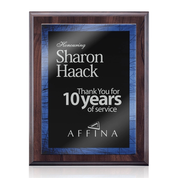 Farnsworth/Caprice Plaque - Cherry/Blue 8"x10"... from ASI 84592 St Regis Group / St Regis