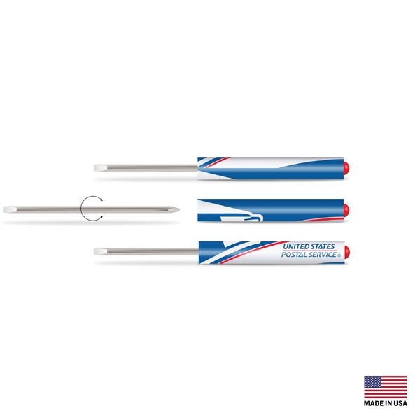 Reversible Pocket Screwdriver with Slotted Size 0.13" and Phillips Head Size... from ASI 34040 Alexander Mfg Co