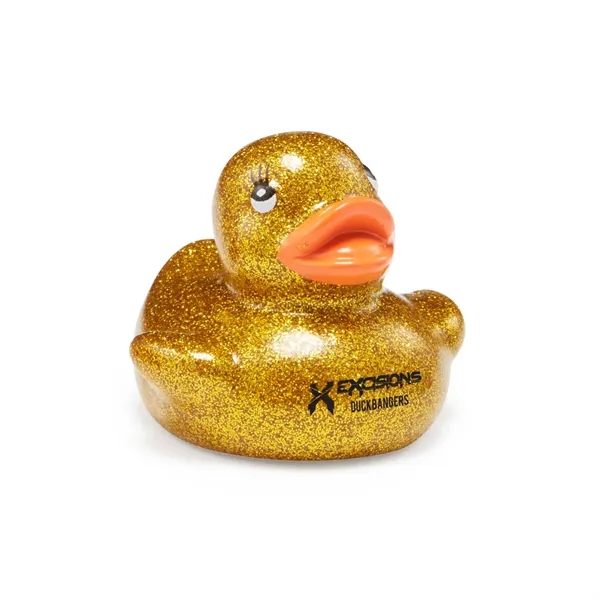 2" rubber duck in assorted metallic glitter colors.... from ASI 63549 Jornik Manufacturing Corp