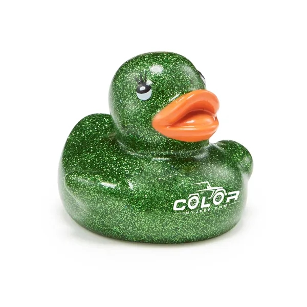 2" rubber duck in assorted metallic glitter colors.... from ASI 63549 Jornik Manufacturing Corp