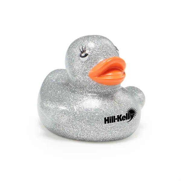 2" rubber duck in assorted metallic glitter colors.... from ASI 63549 Jornik Manufacturing Corp