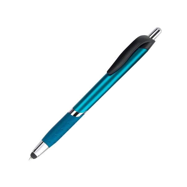 Retractable Stylus pen, with colored barrel and matching colored grip and... from ASI 44368 ZZ DROPPED -Cedar Crest Manufacturing / Cedar Crest