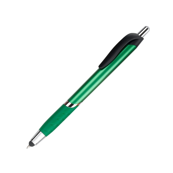 Retractable Stylus pen, with colored barrel and matching colored grip and... from ASI 44368 ZZ DROPPED -Cedar Crest Manufacturing / Cedar Crest