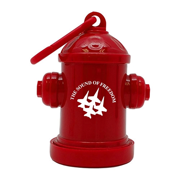 Fire hydrant shaped bag dispenser for pet cleanup.... from ASI 90859 Tempo Industries Inc