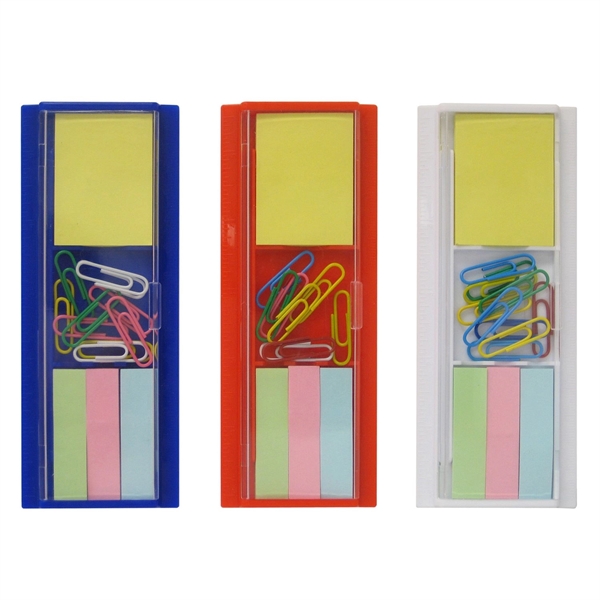 Desk caddy includes rulers, sticky notes, paper clips.... from ASI 90859 Tempo Industries Inc