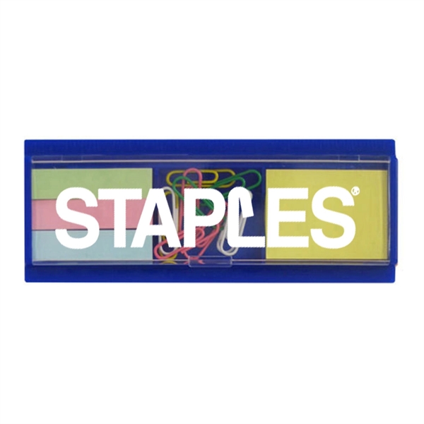 Desk caddy includes rulers, sticky notes, paper clips.... from ASI 90859 Tempo Industries Inc