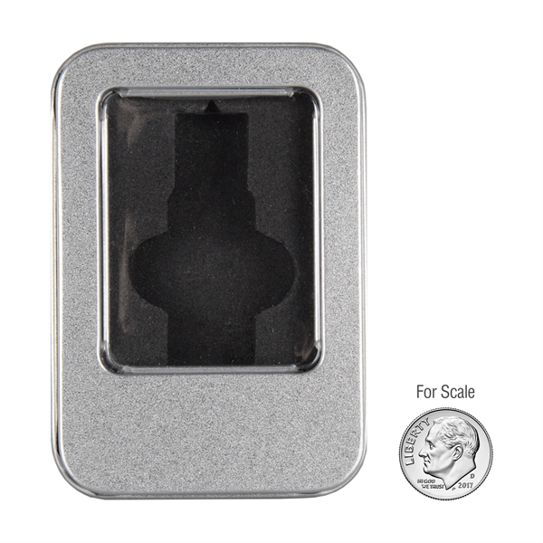 Metal tin. Custom foam insert. Display window... from ASI 62124 iClick, Inc. / iClick®