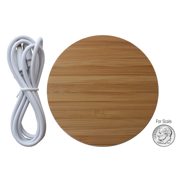 15 watts, Made from sustainable bamboo, Charges any wireless-enabled device, Detachable... from ASI 62124 iClick, Inc. / iClick®