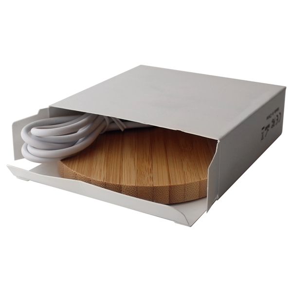 15 watts, Made from sustainable bamboo, Charges any wireless-enabled device, Detachable... from ASI 62124 iClick, Inc. / iClick®