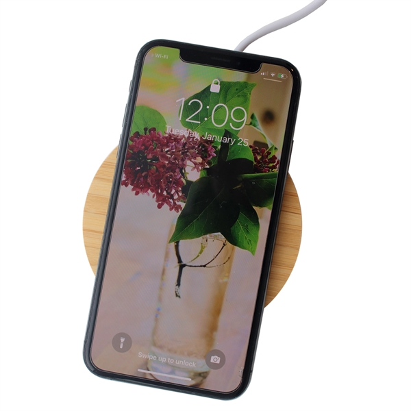 15 watts, Made from sustainable bamboo, Charges any wireless-enabled device, Detachable... from ASI 62124 iClick, Inc. / iClick®