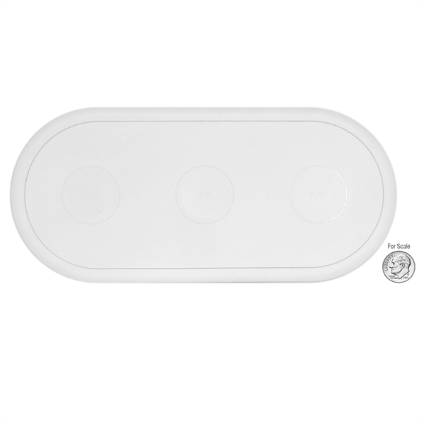 15 Watts, 10 Watts & 3 Watts. 3 charging locations. Charges... from ASI 62124 iClick, Inc. / iClick®