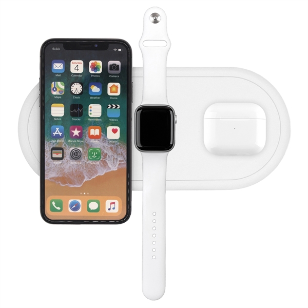 15 Watts, 10 Watts & 3 Watts. 3 charging locations. Charges... from ASI 62124 iClick, Inc. / iClick®