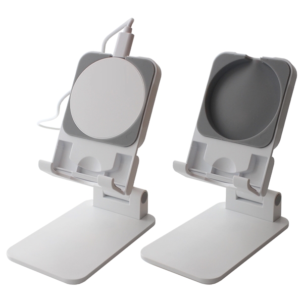 15 watts; Adjustable, collapsible phone stand; Removable wireless charger; MagSafe-enabled; Charges... from ASI 62124 iClick, Inc. / iClick®