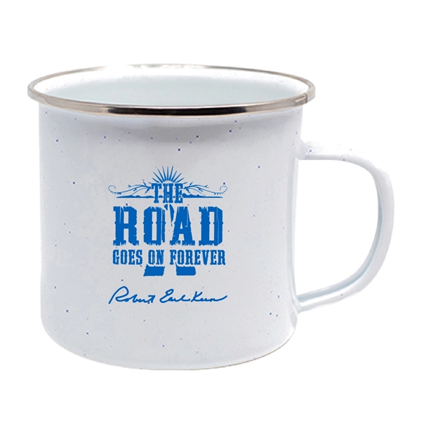 17 Oz. Porcelain Enamel Over Steel Western Style Mug.... from ASI 74245 Nordic Co Inc / Nordic Promos