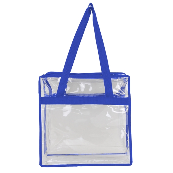 Transparent zippered tote bag which complies with the new NFL stadium... from ASI 34800 Alstar Creations / Alstar Line