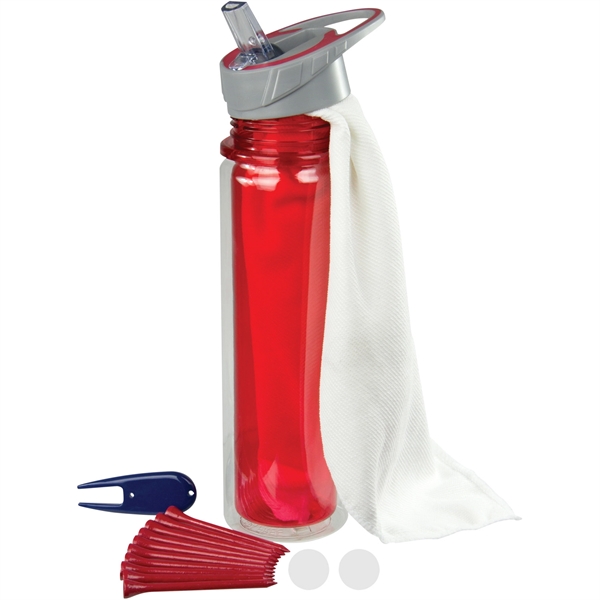 Golf kit with a golf towel, 10 tees, divot, 2 ball... from ASI 57653 Gold Bond