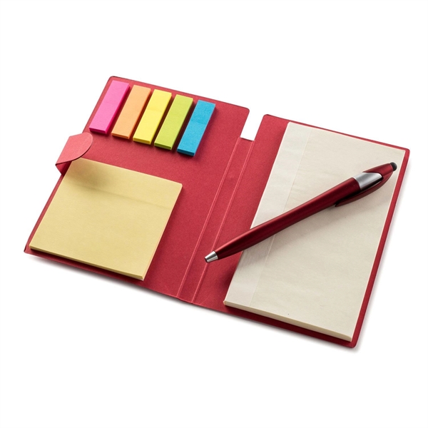 Kraft paper notepad and sticky book includes sheet paper pad, sticky... from ASI 90859 Tempo Industries Inc