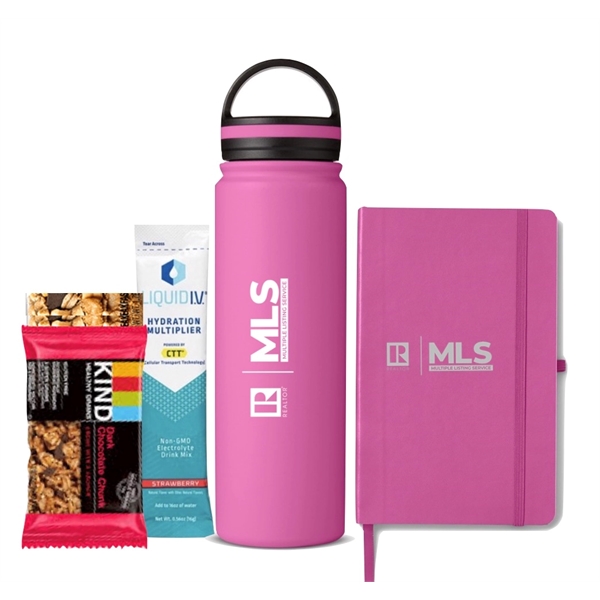 Pink Sport Bottle and Pink Journal Kit... from ASI 89971 Stuff A Mug
