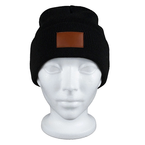 8" x 7 3/4" acrylic knit stretch beanie cap with cuff... from ASI 62660 Innovation Line