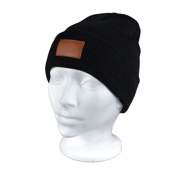 8" x 7 3/4" acrylic knit stretch beanie cap with cuff... from ASI 62660 Innovation Line