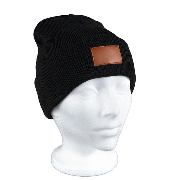 8" x 7 3/4" acrylic knit stretch beanie cap with cuff... from ASI 62660 Innovation Line