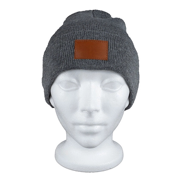 8" x 7 3/4" acrylic knit stretch beanie cap with cuff... from ASI 62660 Innovation Line