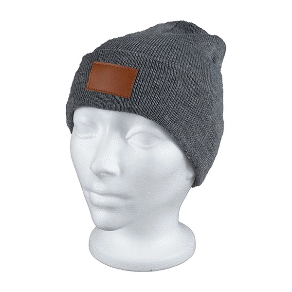 8" x 7 3/4" acrylic knit stretch beanie cap with cuff... from ASI 62660 Innovation Line