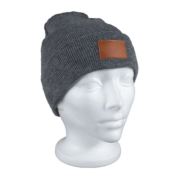 8" x 7 3/4" acrylic knit stretch beanie cap with cuff... from ASI 62660 Innovation Line