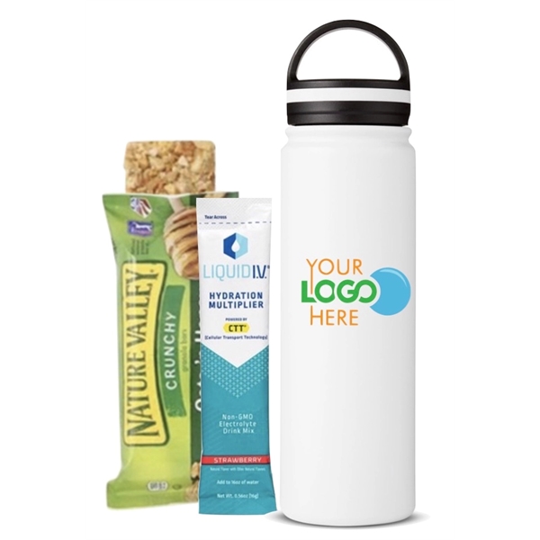 Stainless Bottle with Granola Bar Kit... from ASI 89971 Stuff A Mug