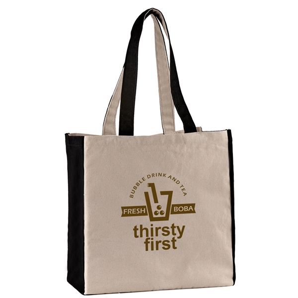 10 oz. cotton canvas tote bag with large main compartment and... from ASI 52840 Evans Manufacturing