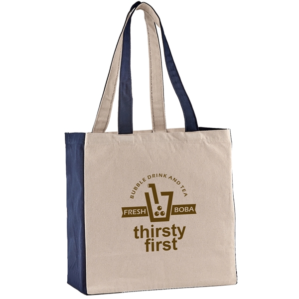 10 oz. cotton canvas tote bag with large main compartment and... from ASI 52840 Evans Manufacturing