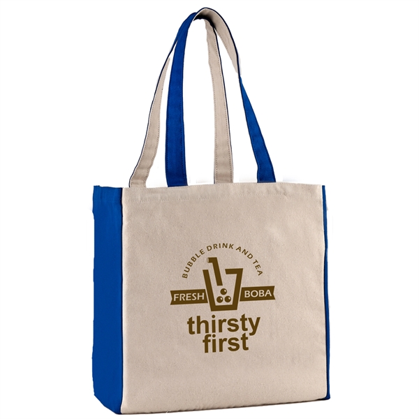 10 oz. cotton canvas tote bag with large main compartment and... from ASI 52840 Evans Manufacturing