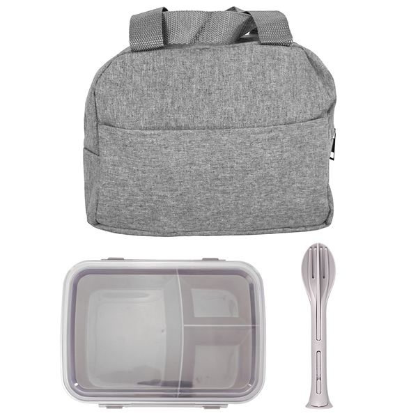 Handy Heathered Lunch To Go Set... from ASI 30208 A P Specialties / AP Specialties