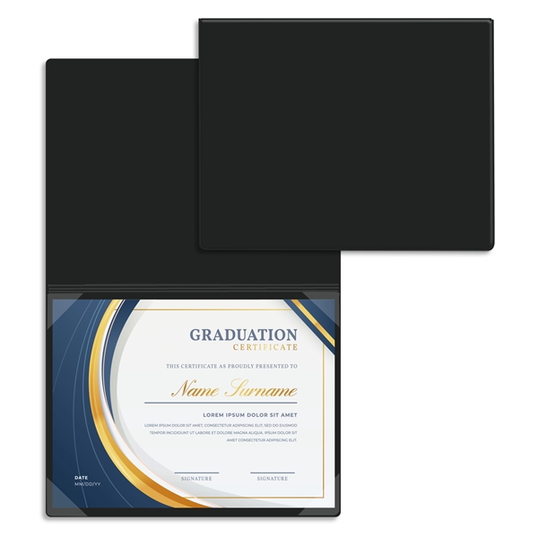 Vinyl certificate/diploma folder that's bound at the top, standard with four... from ASI 54040 Fey Promo