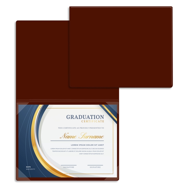 Vinyl certificate/diploma folder that's bound at the top, standard with four... from ASI 54040 Fey Promo