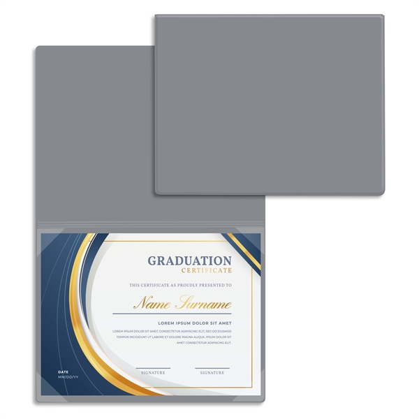 Vinyl certificate/diploma folder that's bound at the top, standard with four... from ASI 54040 Fey Promo
