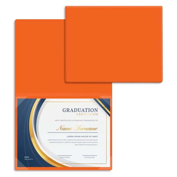 Vinyl certificate/diploma folder that's bound at the top, standard with four... from ASI 54040 Fey Promo